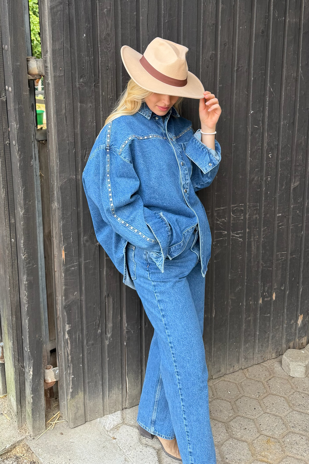 Jutta Denim Pants Denim Mid Blue