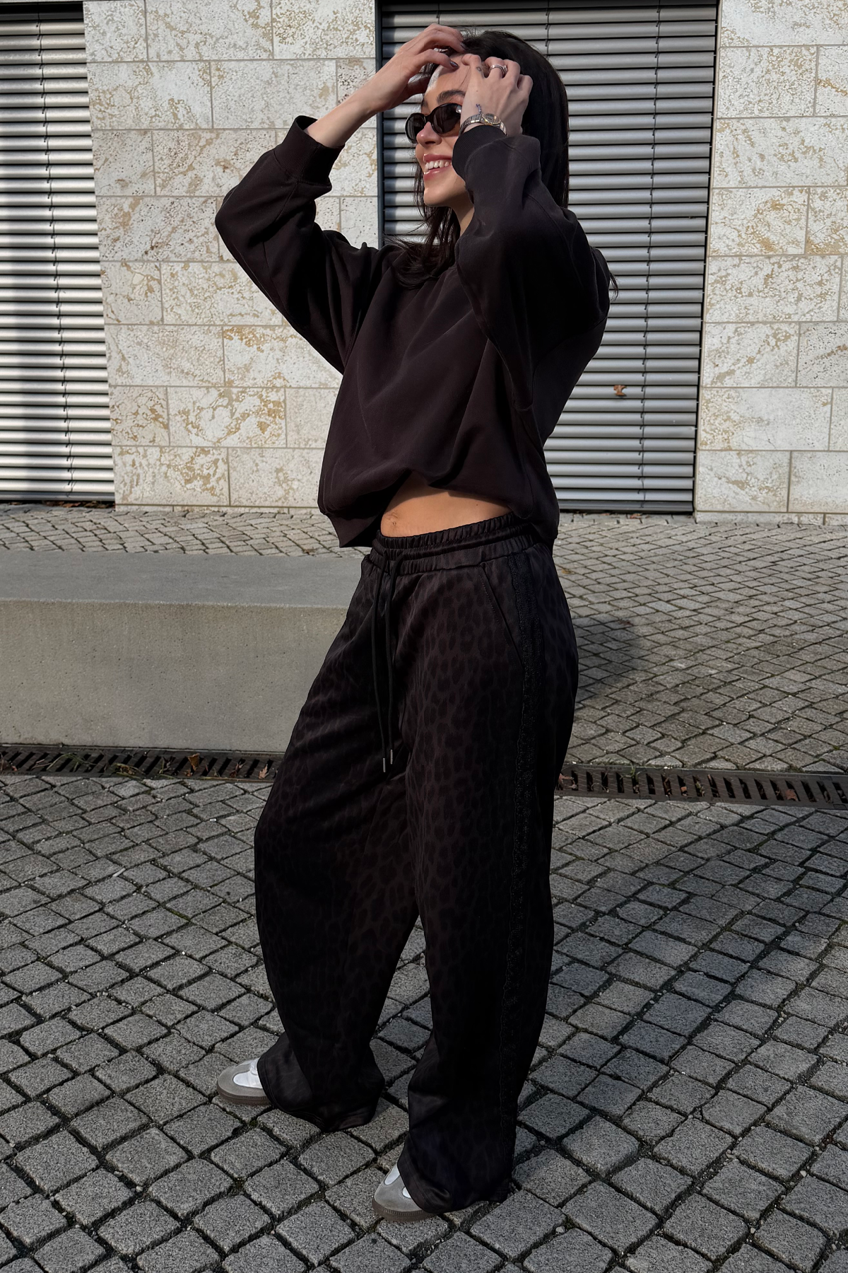 Kael Lace Trackpants Leo Truffle