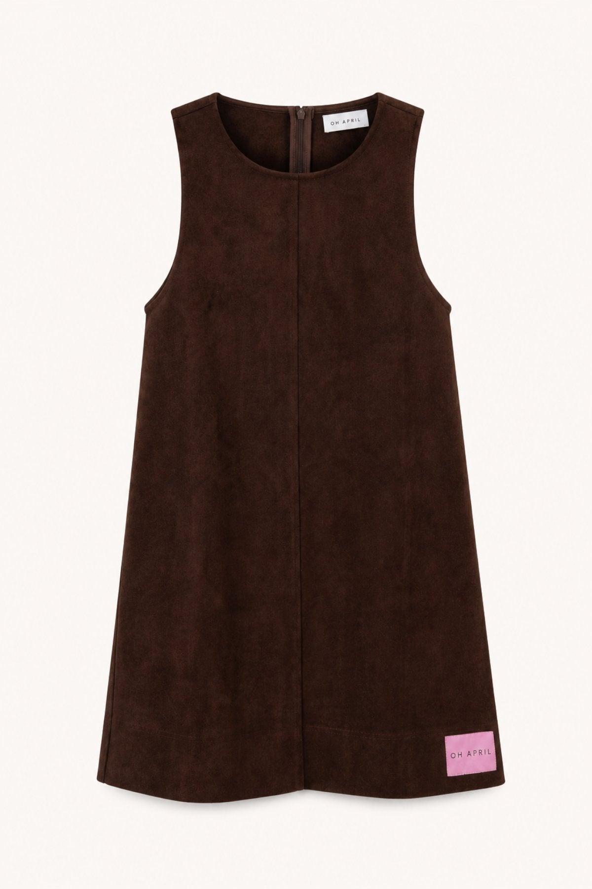 Lorena Velour Dress Dark Brown