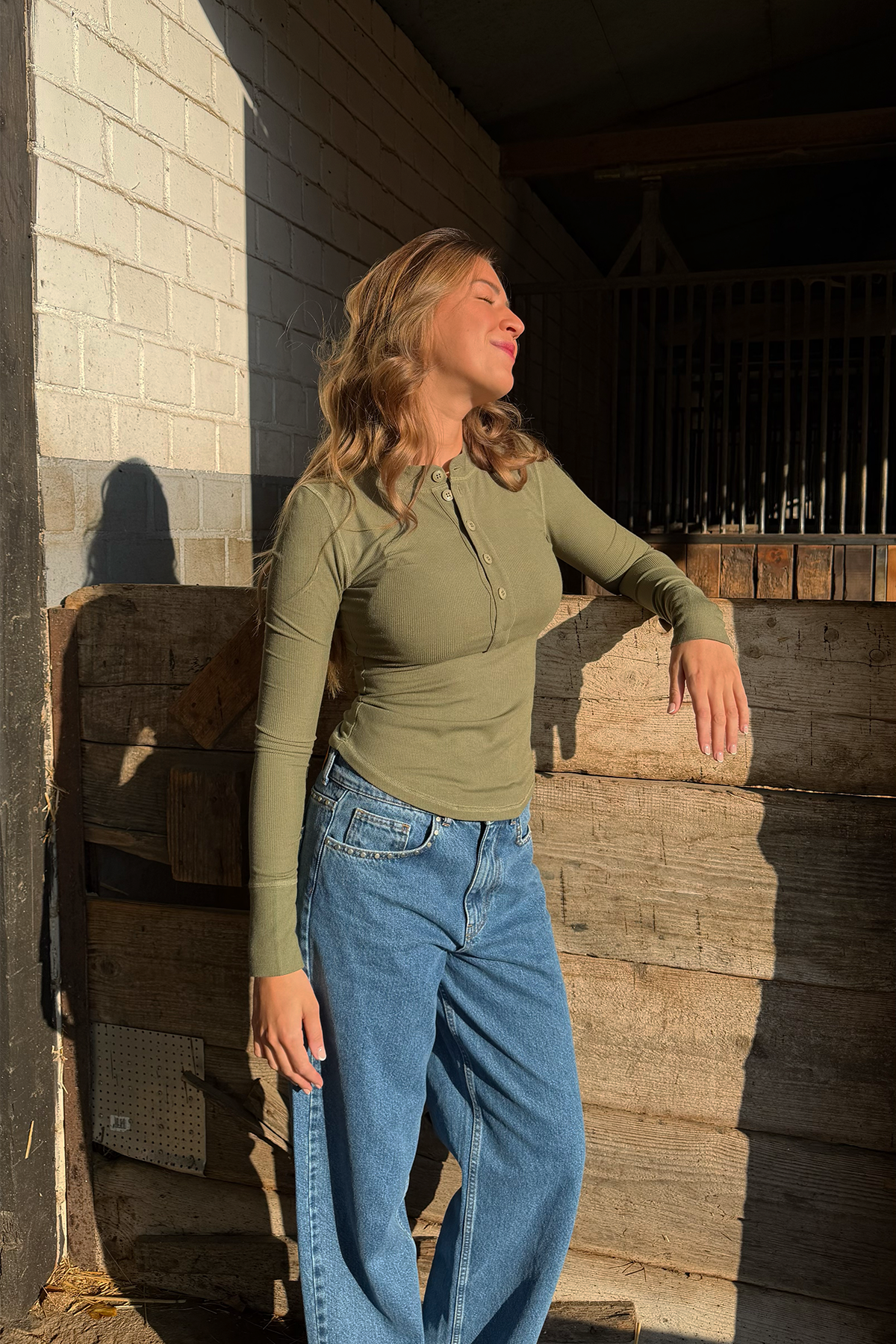 Maris Slim Fit Longsleeve Olive