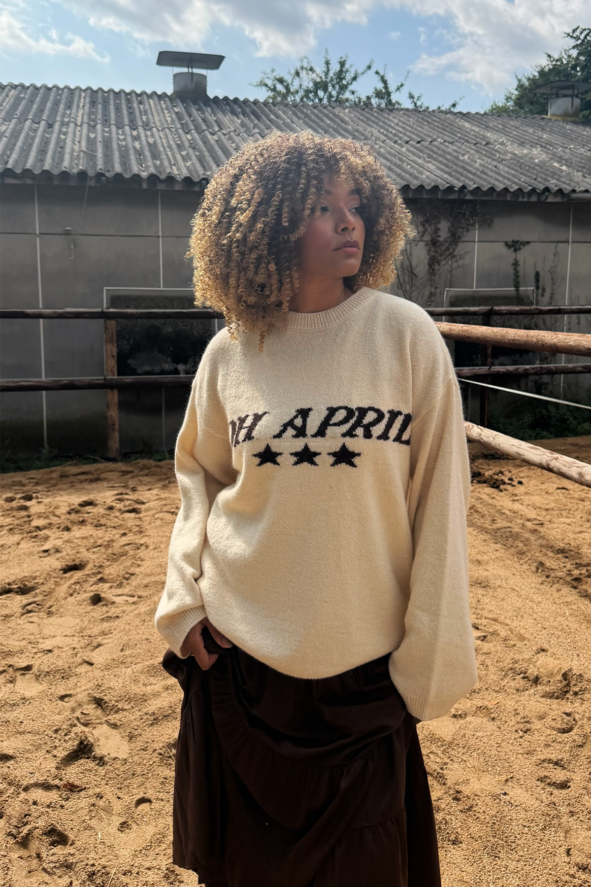 Moani Knit Jumper Beige