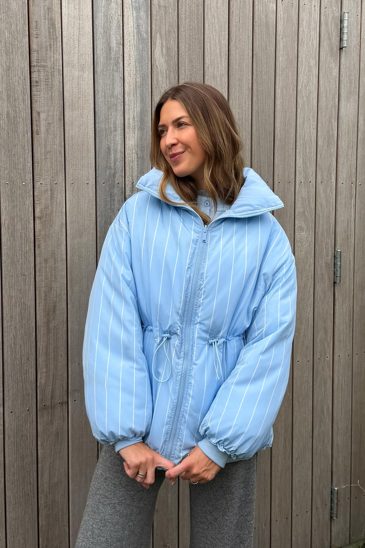 Wendbare Puffer Jacket – Sky Blue