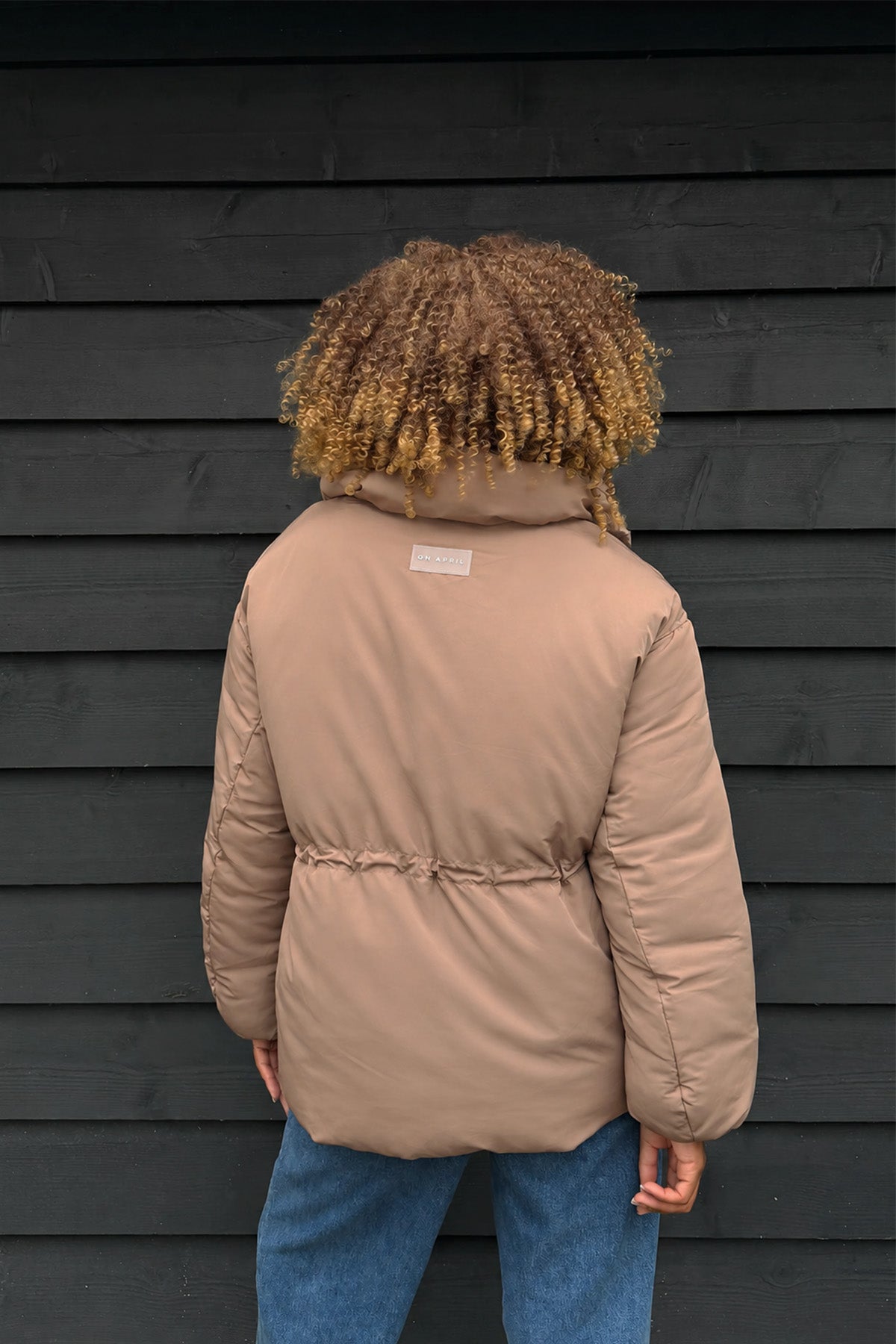 Wendbare Puffer Jacket – Taupe