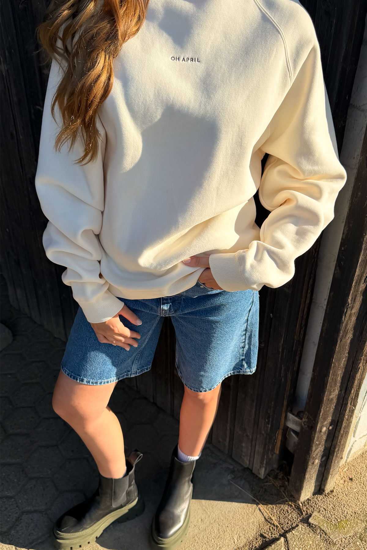 OV Sweater Raglan Cowgirl Era Off White