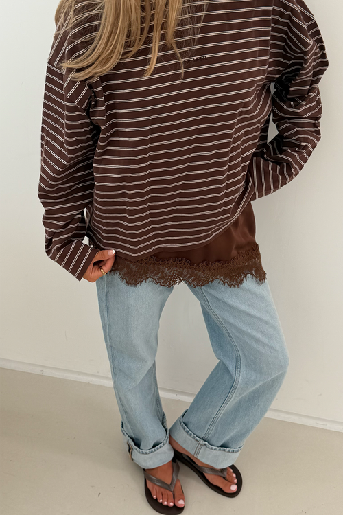 Regular Longsleeve Dark Brown Stripe