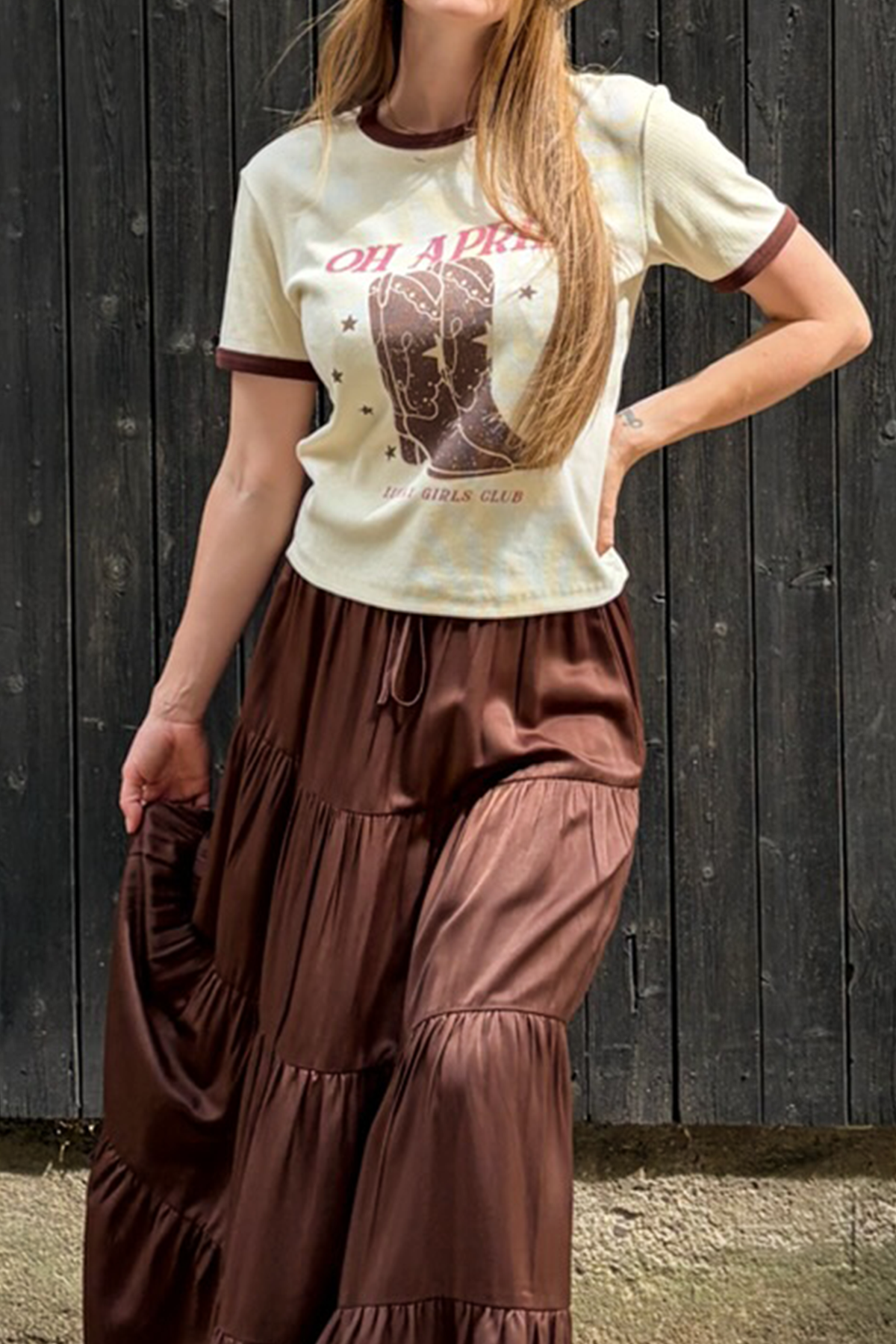 Regular T-Shirt Boots Off White