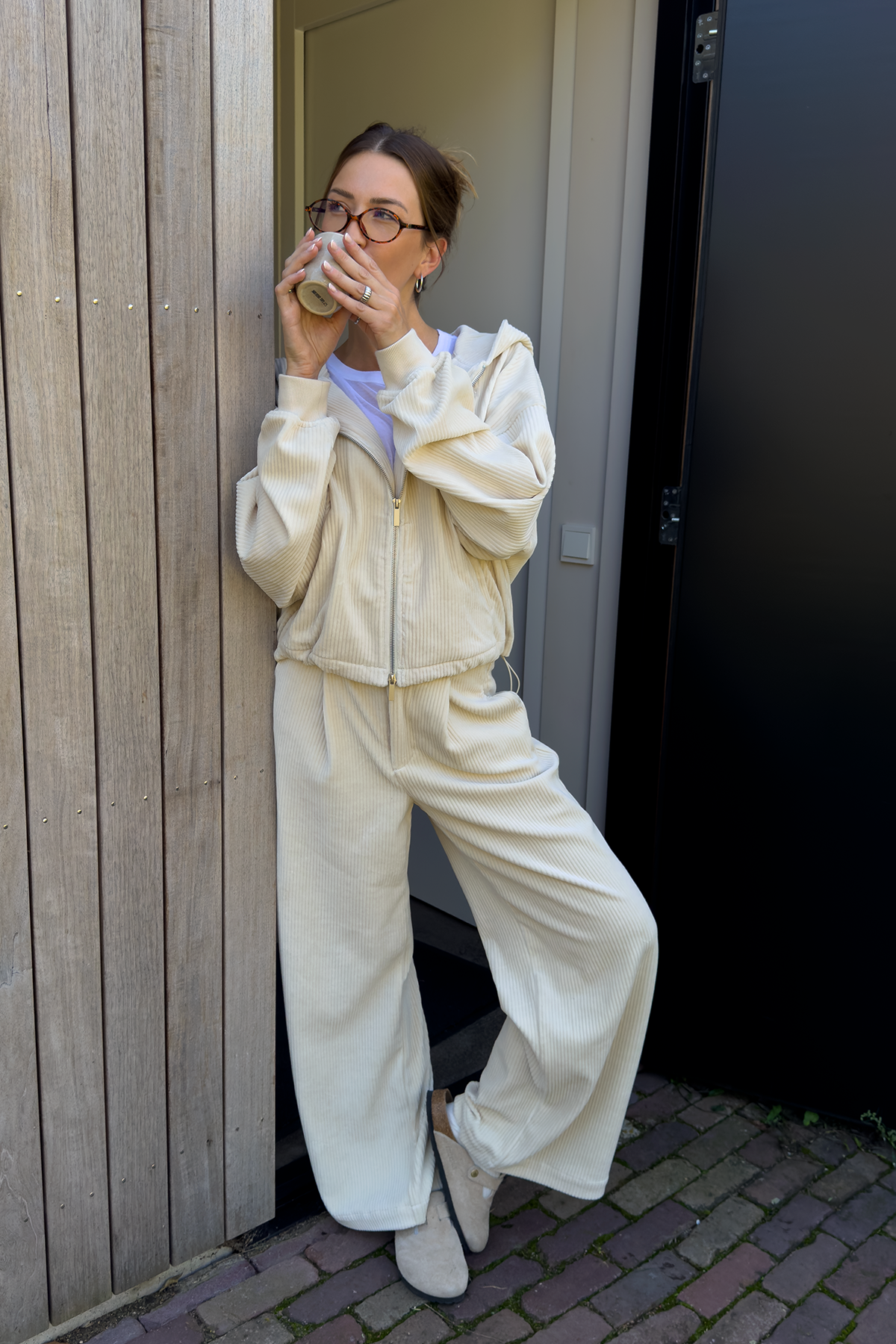 Loose Fit Cordhose – Beige