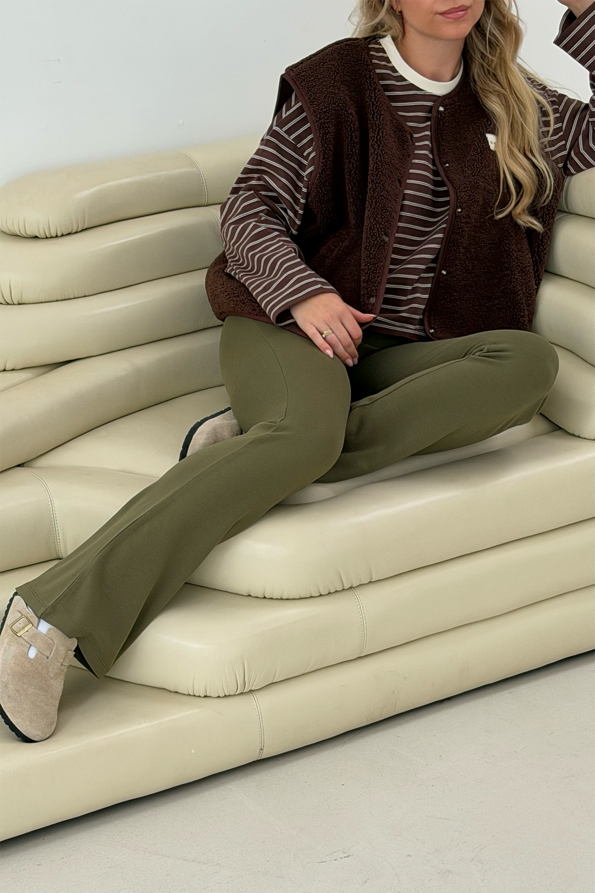 Tia Bootcut Leggings Olive