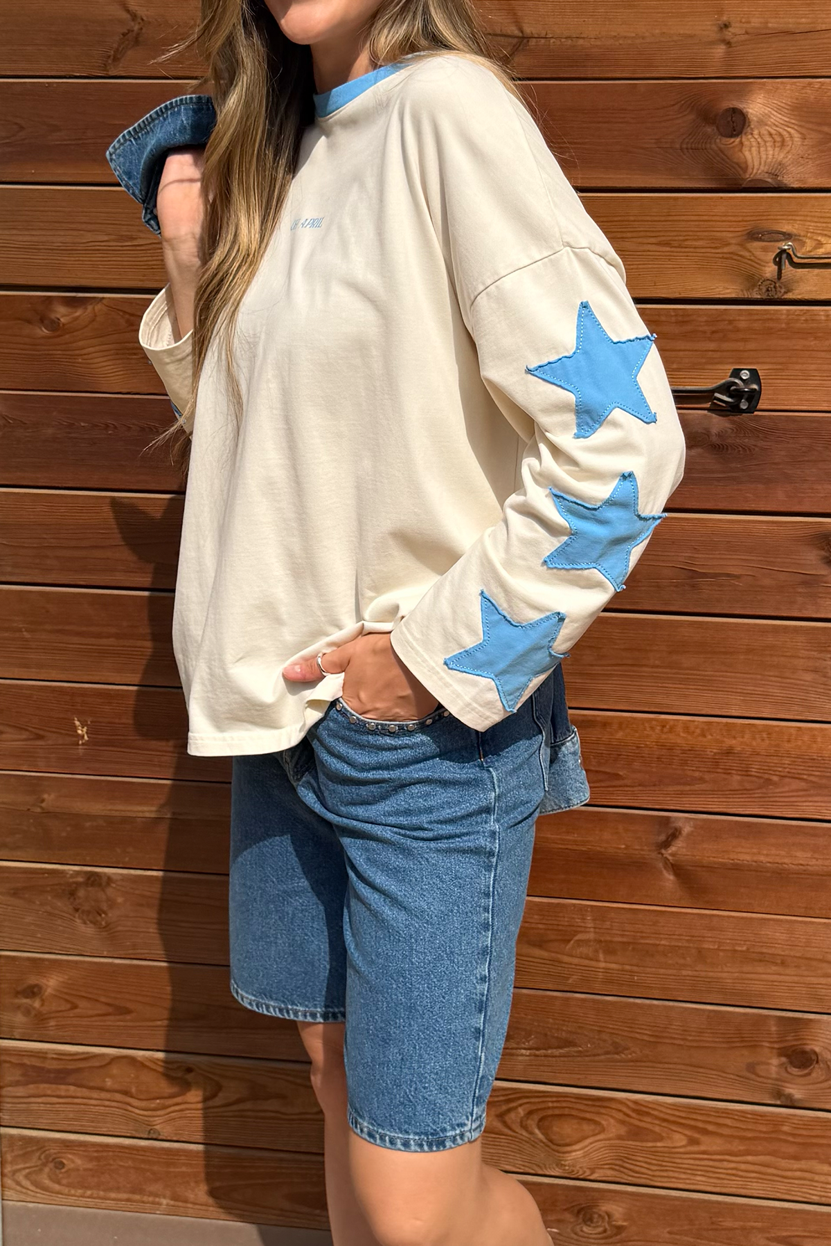 Venetia Longsleeve Stars Off White