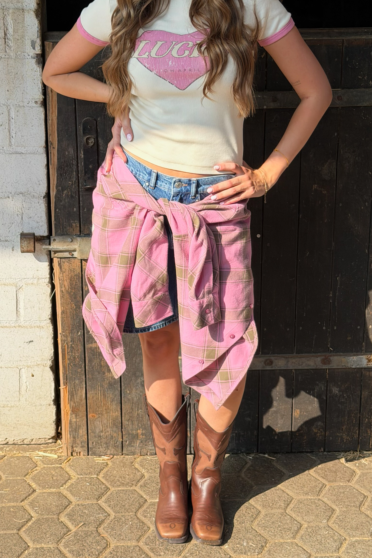 Vivian Shirt Olive Check