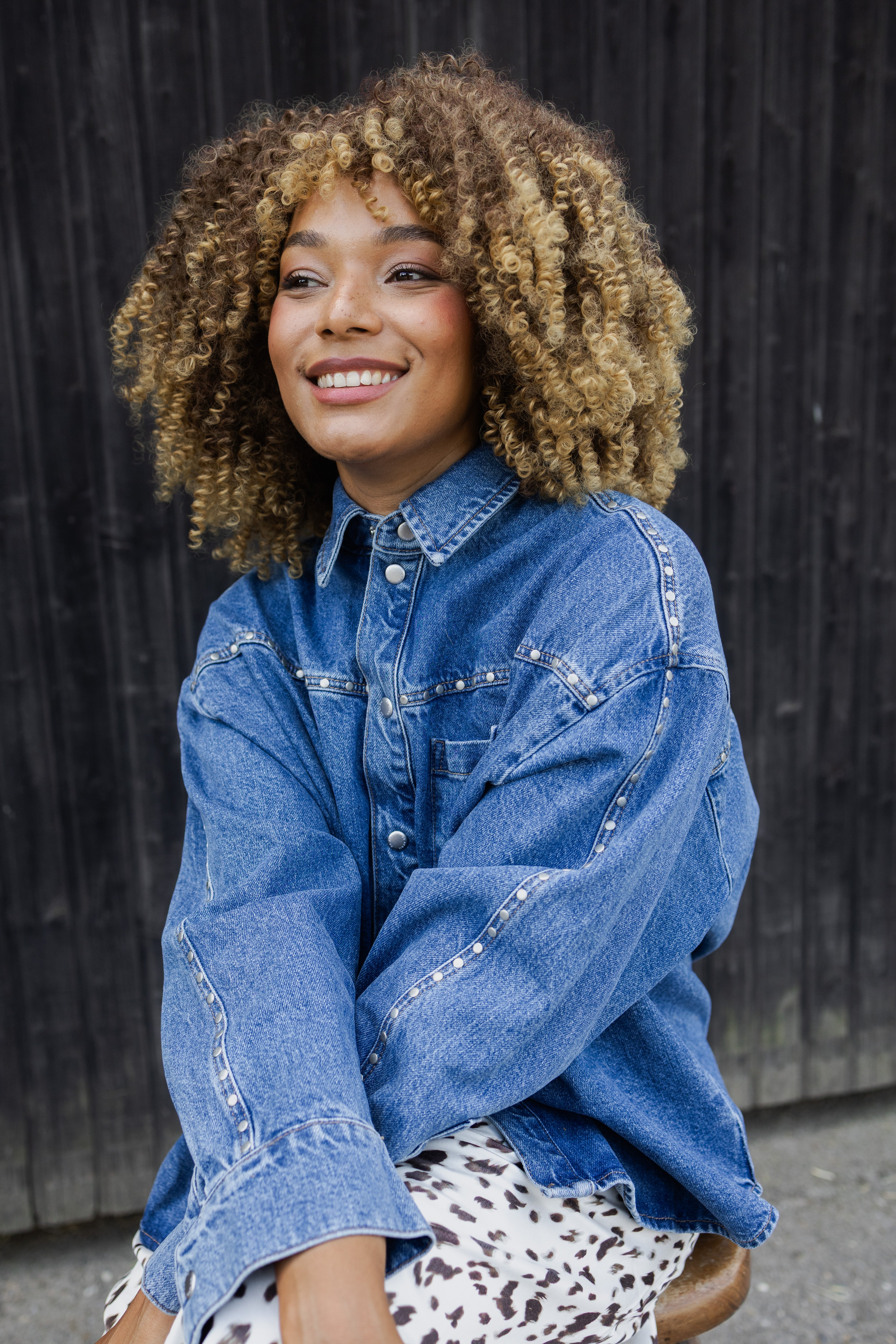 Vivian Denim Shirt Denim Mid Blue