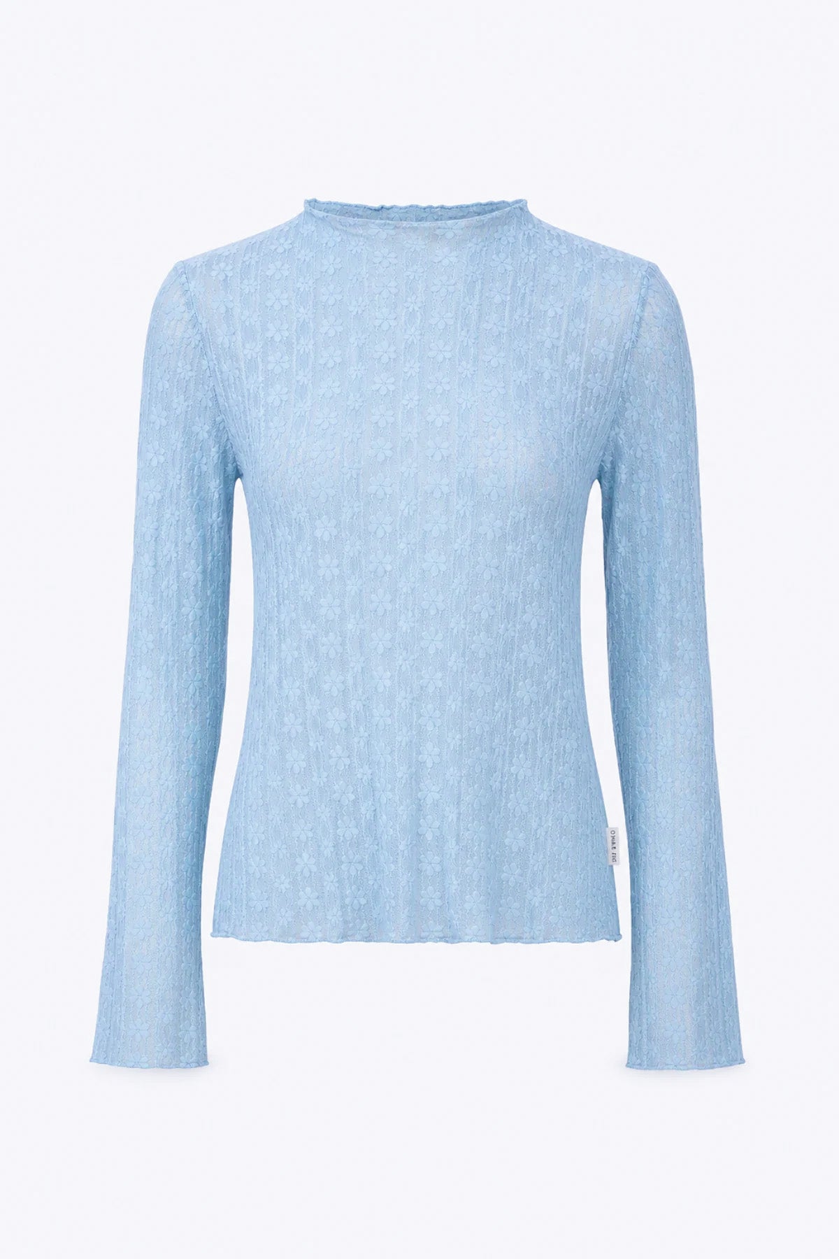 Spitzen-Longsleeve Zahara – Sky Blue