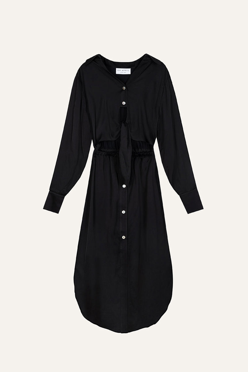 Margot Blouse Dress Black
