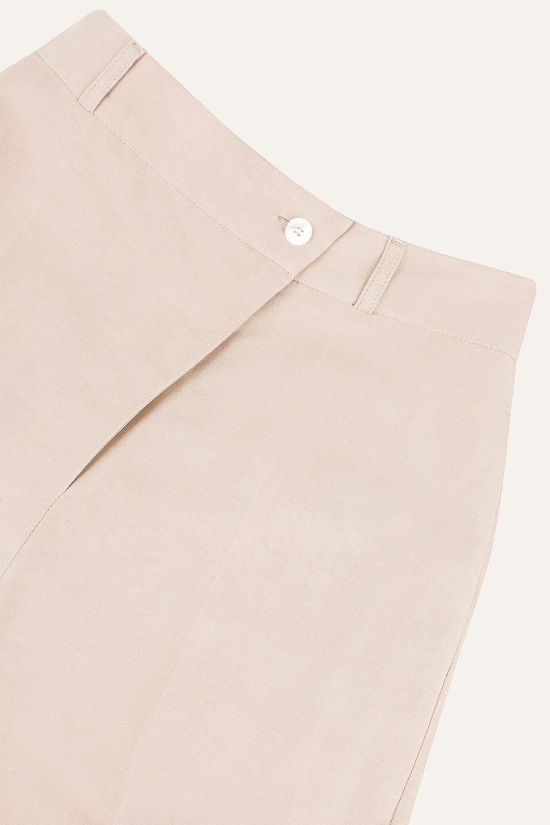 Élodie Asymmetric Pants Vanilla