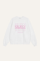 Oversized Sweater Balance White/Pink