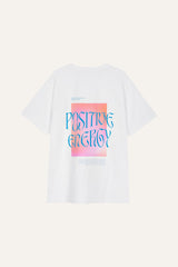 Boyfriend T-Shirt Energy White/Pink