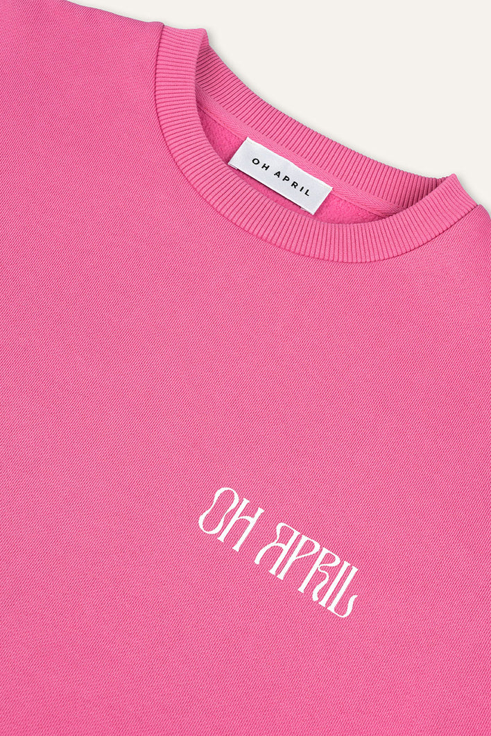 Oversized Sweater Mental Health Light Pink