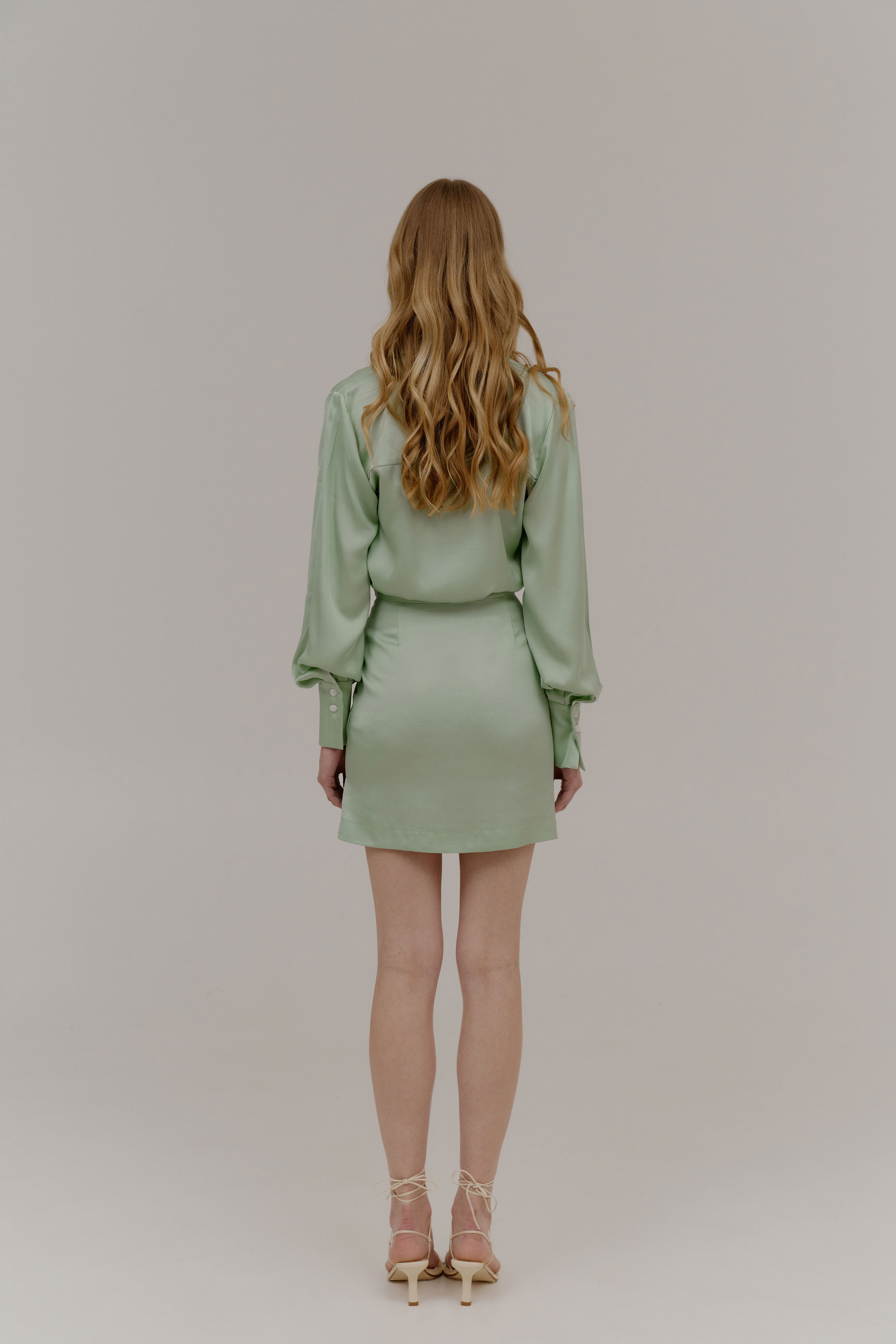Séraphine Wrap Dress Light Green