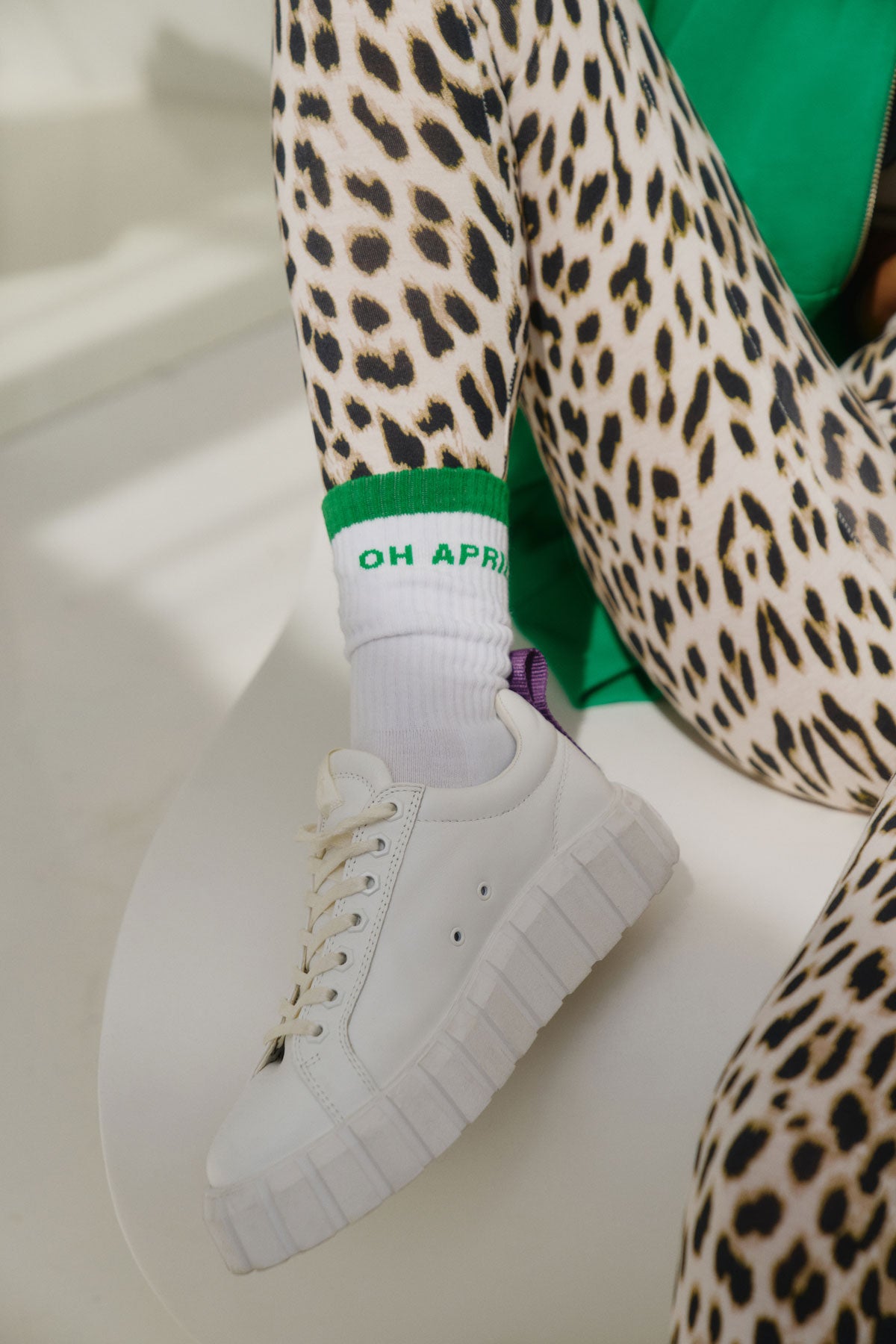 Socken Logo Grün