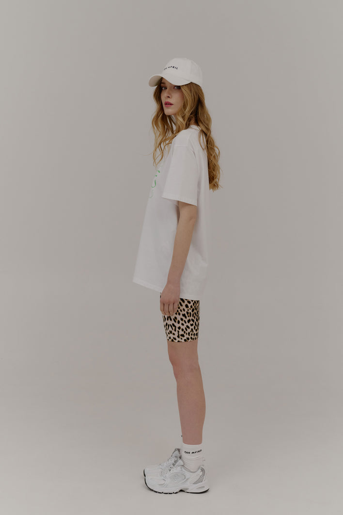 Boyfriend T-Shirt Balance White/Green