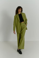 Grace Tailored Blazer Olive Green