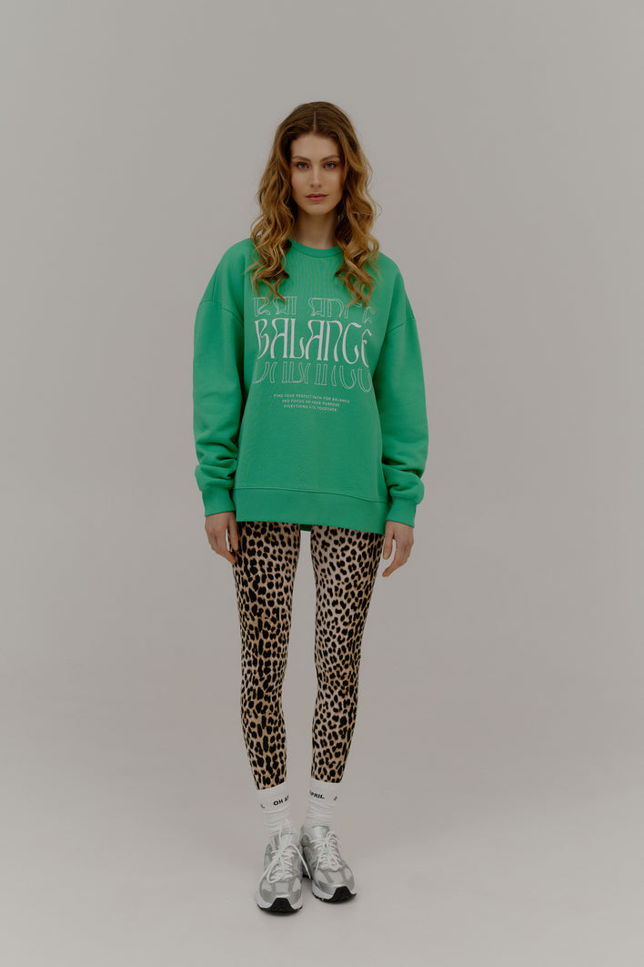 Oversized Sweater Balance Green
