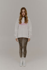 Oversized Sweater Balance White/Pink