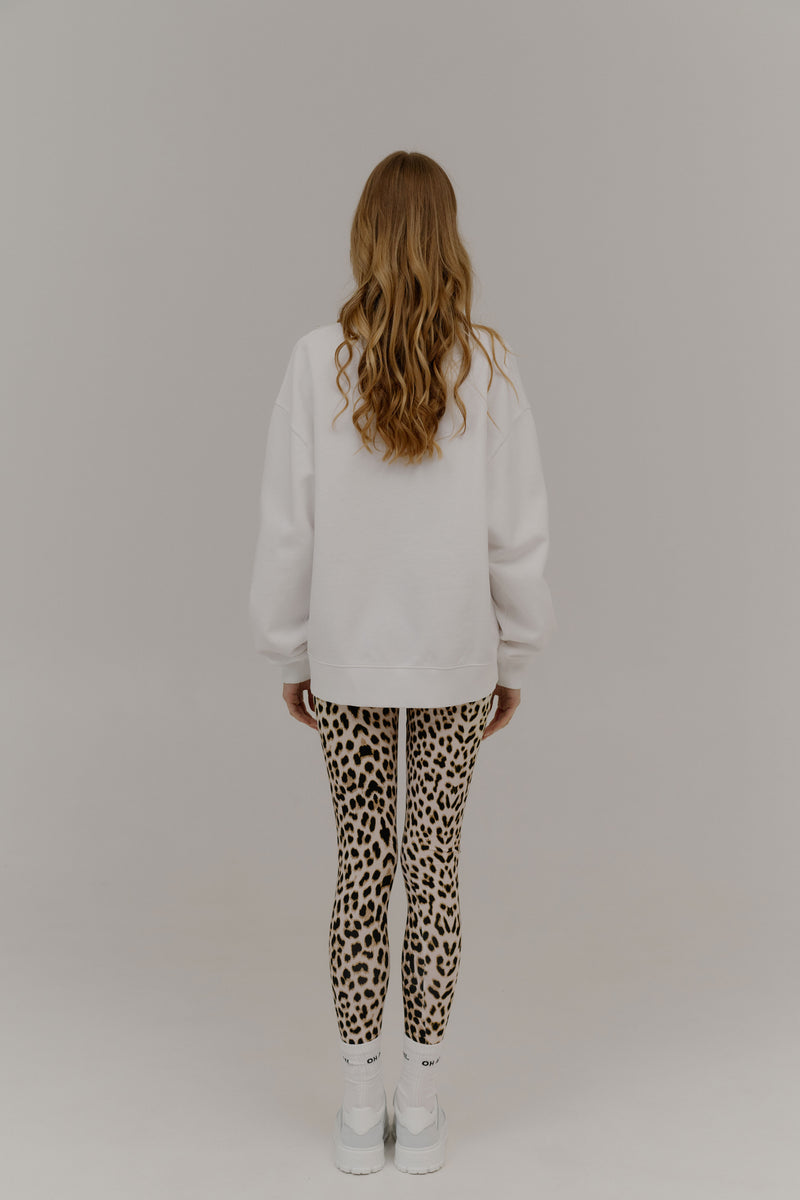 Oversized Sweater Balance White/Pink
