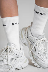 Steffi Socks OH APRIL White